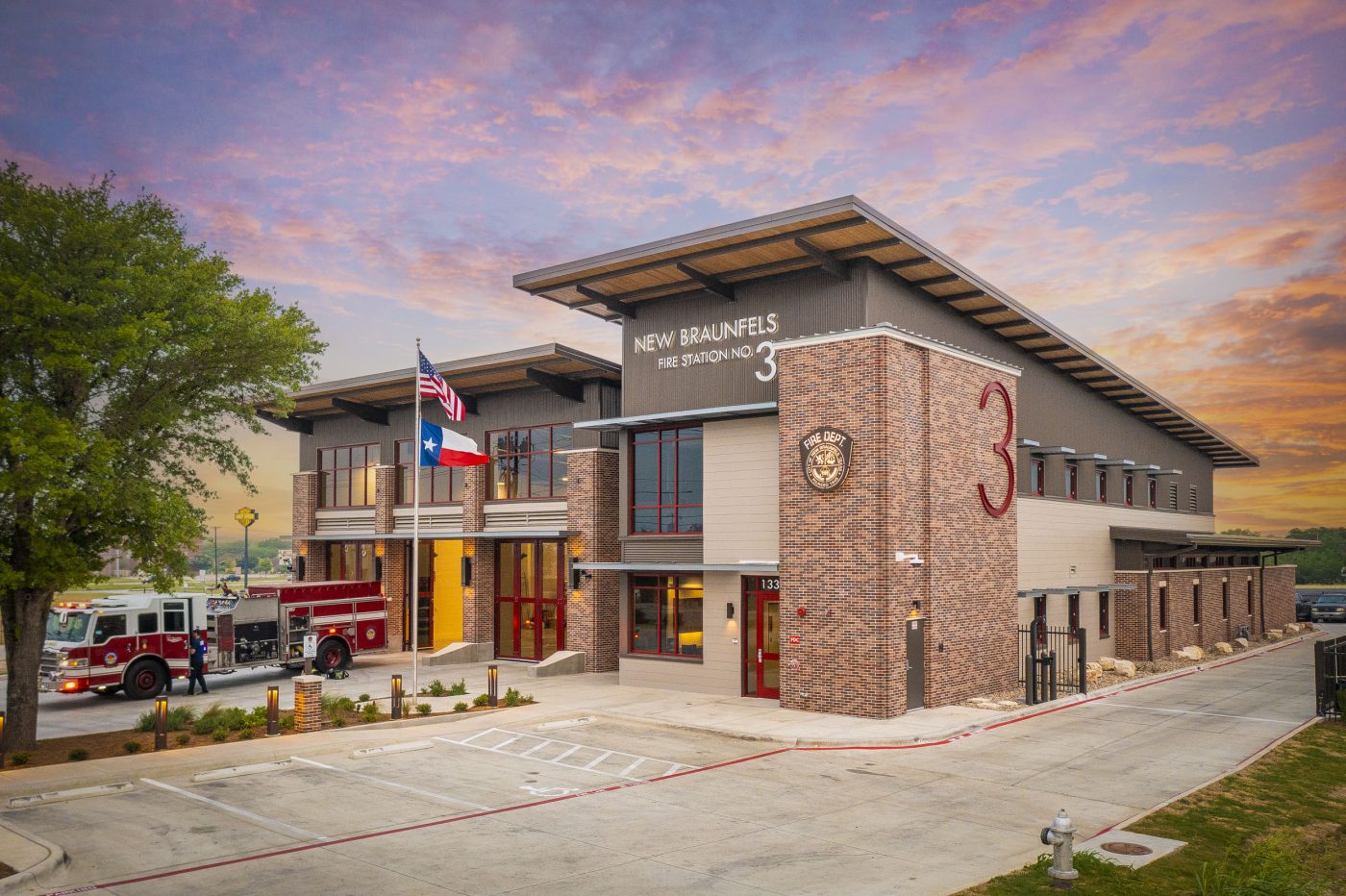City of New Braunfels Fire Station 3 exterior - New Braunfels, TX
