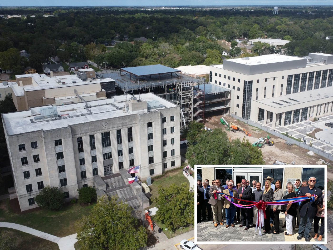 Brazoria County Courthouse expansion - Admin Building Ribbon-cutting ceremony