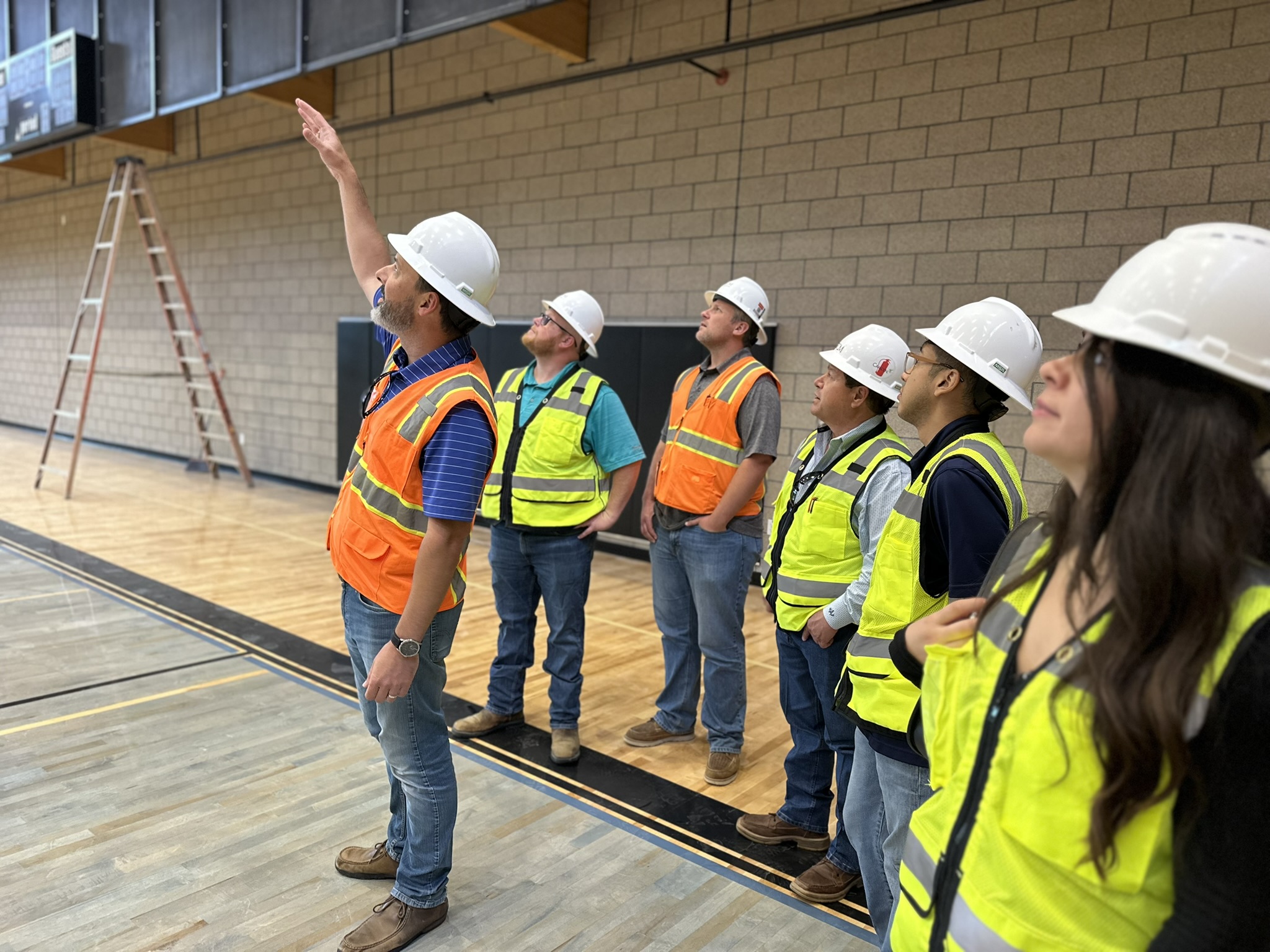 AG|CM East Employees attending Conroe Oscar Johnson Community Center Walkthrough 01