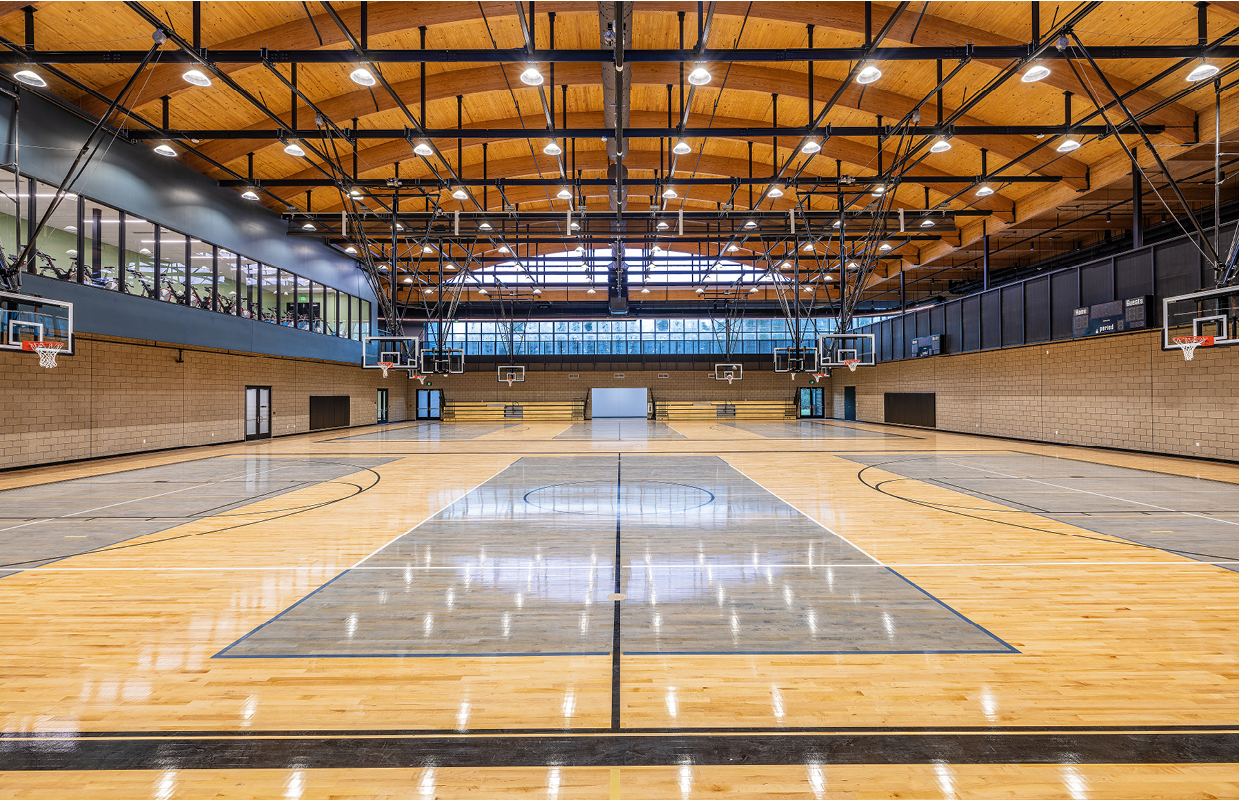 City of Conroe Oscar Johnson Community Center - Conroe, TX - interior basketball court
