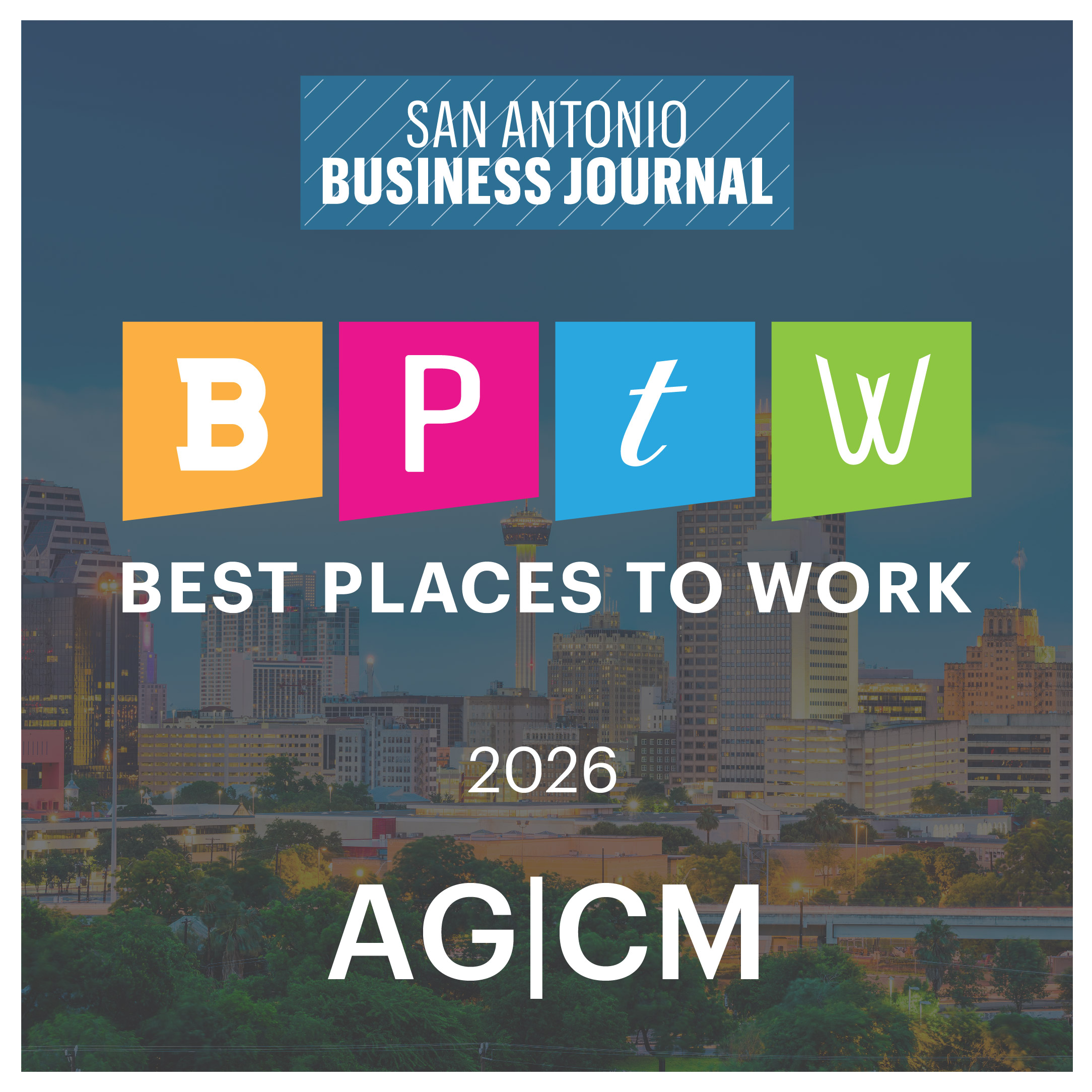 San Antonio Business Journal - 2026 Best Places to Work - AG|CM