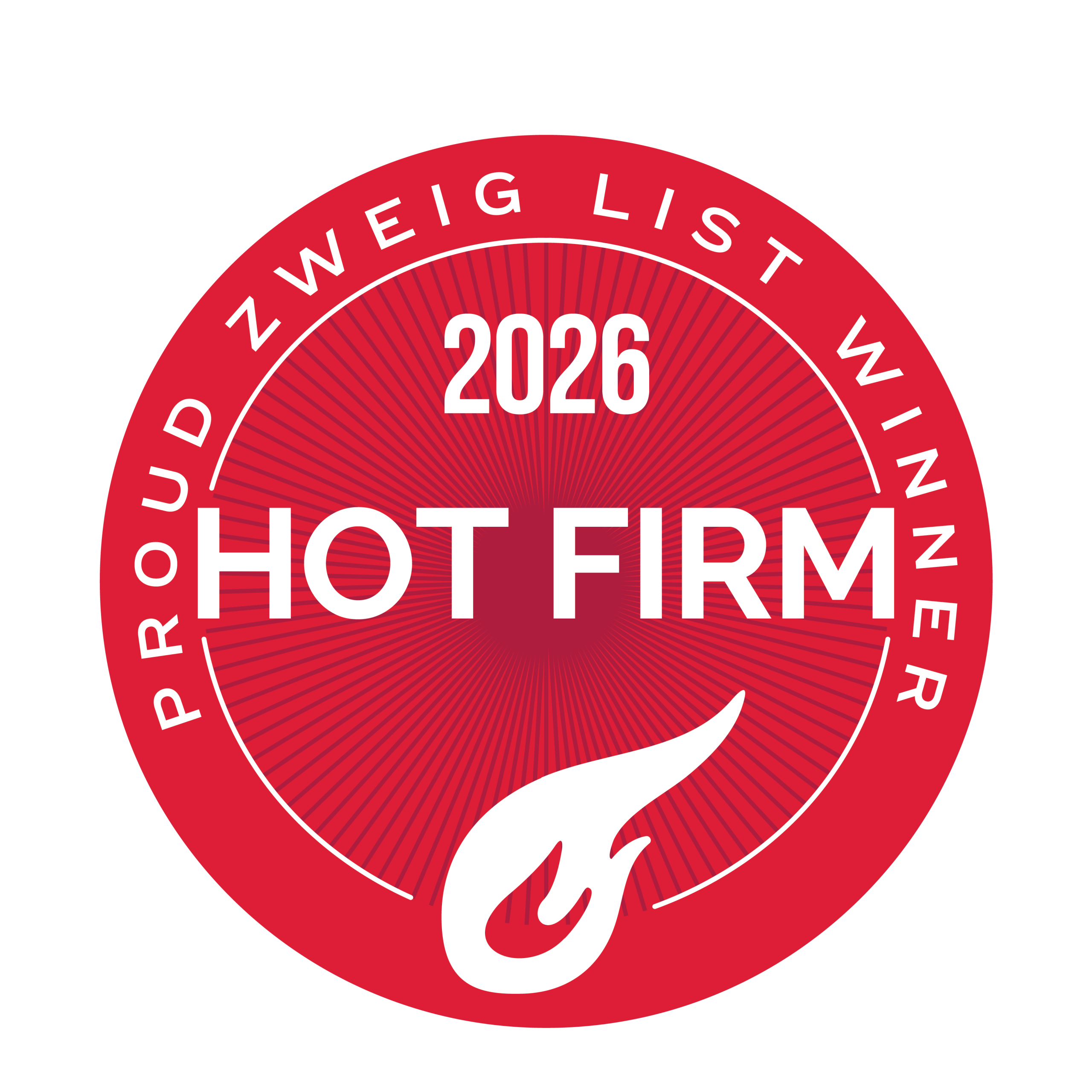 2026 Hot Firm Zweig List Winner Badge