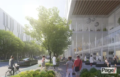 University of Texas - Austin State Hospital street view rendering - Austin, TX